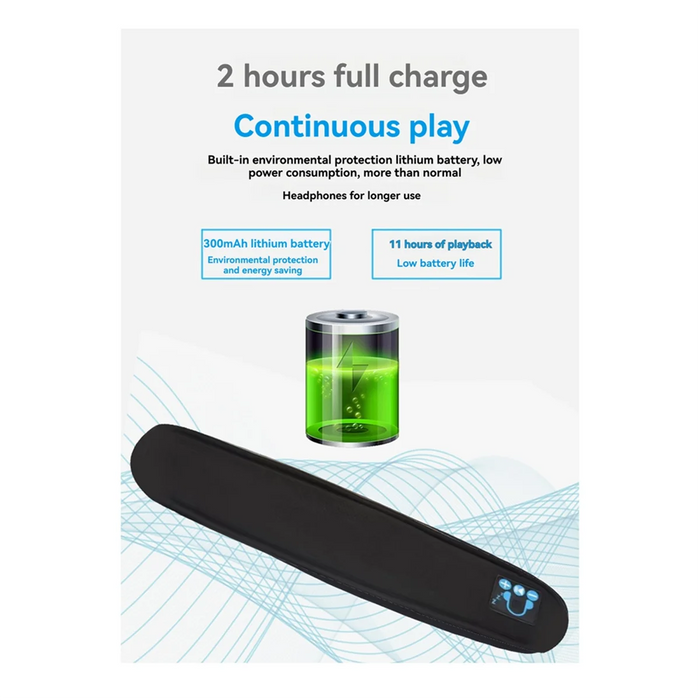 Bone Conduction Music Pillow – 3D Sound Speaker for Sleep & Relaxation