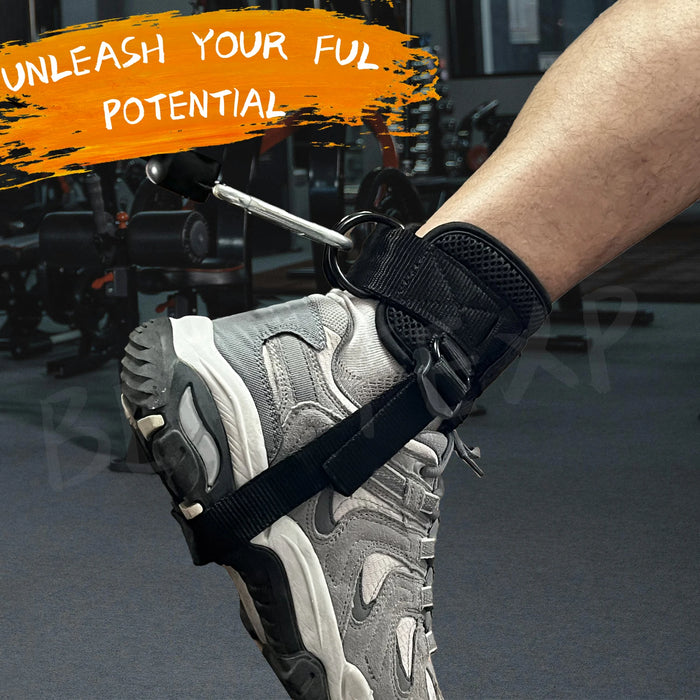 Adjustable Ankle Cuffs for Cable Machine Fitness Training