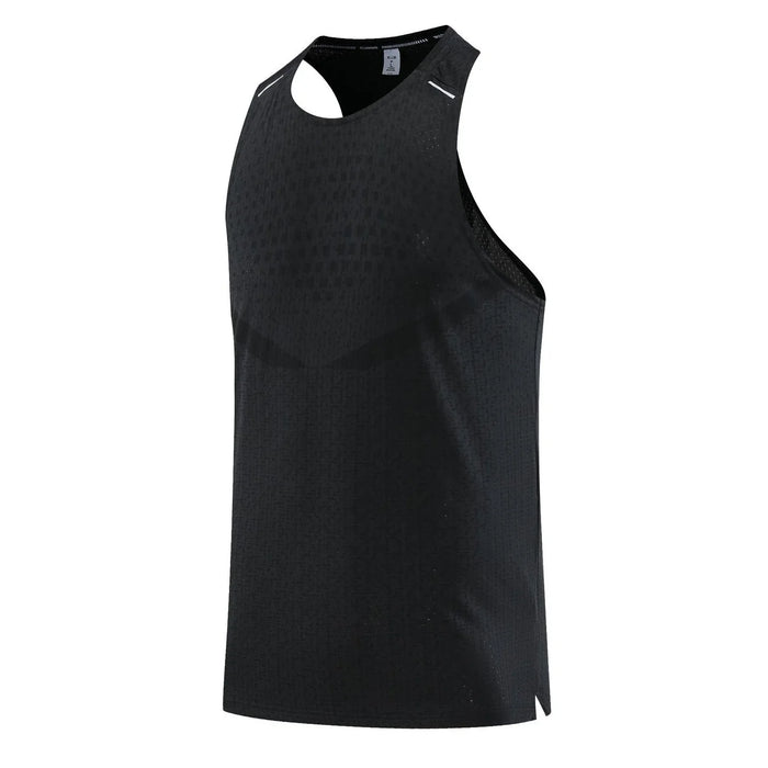 Men's Ice Silk Sleeveless Sports Vest – Quick-Dry, Breathable Gym Running Tank