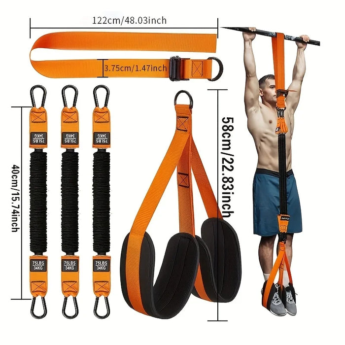 Pull-Up Assist Belt Set Resistance Bands for Gym & Home Workout