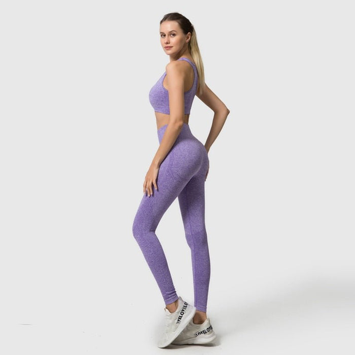 Long-Sleeve Top & Leggings Gym Set - Flamin' Fitness