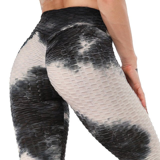 Metallic Honeycomb High waisted Leggings